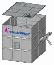 Rechtecklagersilo ohne Trichterunterbau Rechtecklagersilo ohne Trichterunterbau