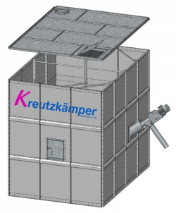 Viereckzelle - Rechtecklagersilos - Vierecksilo - Silozelle