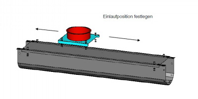 Einlauf der Trogschnecke - Trogförderer Einlauf der Trogschnecke - Trogförderer