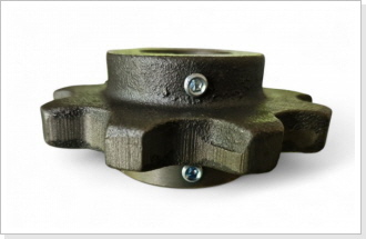 Gu&szlig;kettenrad 9 Z&auml;hne CFB 20  f&uuml;r Elevatokopf Kongskilde - Antriebsrad Kongskilde f&uuml;r Elevator