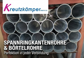 Spannringkantenrohre - Getreiderohre - Ablaufrohre - B&ouml;rdelrohre