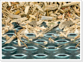 Belüftungsboden aus Schlitzbrückenblech für Kartoffeln, Hackschnitzel und Zwiebeln Belüftungsboden aus Schlitzbrückenblech für Kartoffeln, Hackschnitzel und Zwiebeln