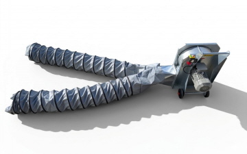 Gabel-Bel&uuml;ftungsschlauch &Oslash; 325mm - 2,50m lang