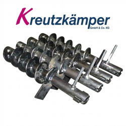 Schneckenfl&uuml;gel an Innenrohr geschwei&szlig; t- Schneckenwindung - Schneckenblech