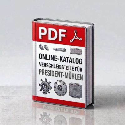 Online Katalog Verschlei&szlig;teile PRESIDENT M&uuml;hlen