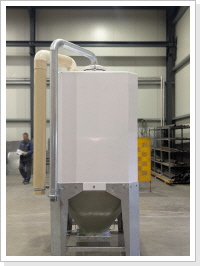 mobiles GFK-Kleinsilo - mobiles Au&szlig;ensilo - Kleinsilo aus Kunststoff