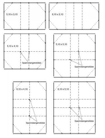 Kreutzkämper Rechtecklagersilo - Vierecksilo -  mögliche Maße