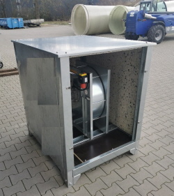 Schallschutzgehäuse  für Belüftungsgebläse - Ventilatoren für Getreide Schallschutzgehäuse  für Belüftungsgebläse - Ventilatoren für Getreide