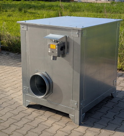 Schallschutzgehäuse  für Belüftungsgebläse - Ventilatoren für Getreide Schallschutzgehäuse  für Belüftungsgebläse - Ventilatoren für Getreide