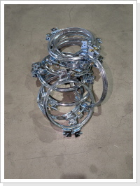 Spannring - Spannringe - B&ouml;rtelringe - Verbinder f&uuml;r Getreiderohre