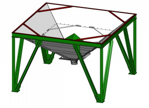 Rechtecklagersilos - Vierecksilos - Trichterunterbau 45° Rechtecklagersilos - Vierecksilos - Trichterunterbau 45°