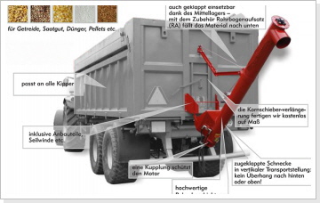 Verladeschnecke - Kipperschnecke - Düngerschnecke - Kreutzkämper